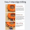 Woodworking Router Corner Radius Templates Jig R10-R25/R30-R50 Woodworking Tool
