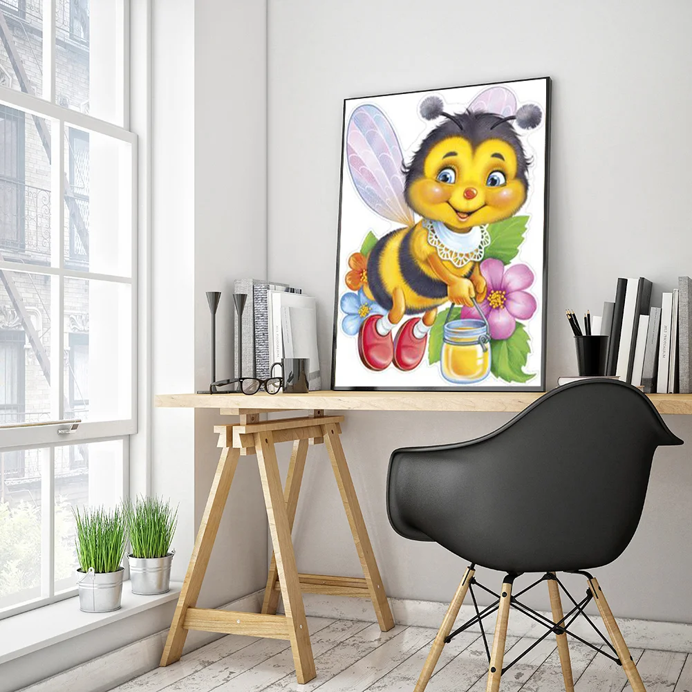 Full Round Diamond Painting 30*40cm - Little Bee