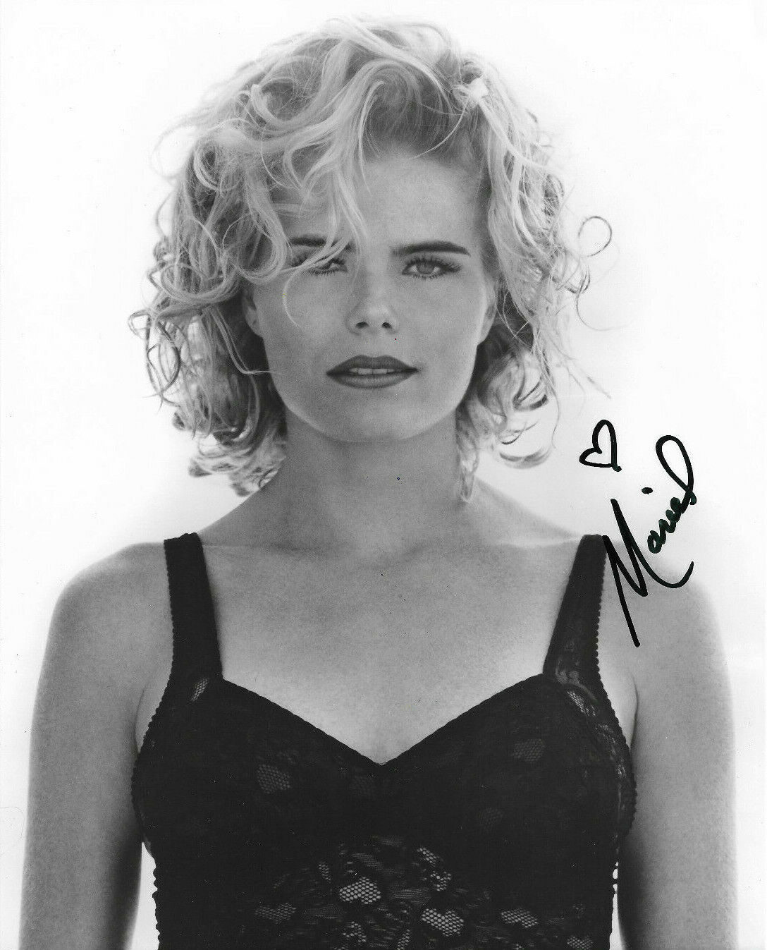 MARIEL HEMINGWAY HAND SIGNED AUTOGRAPHED 8X10 Photo Poster painting AND FLIER WITH COA RARE