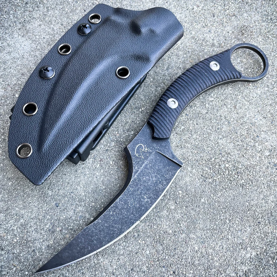 8" Hunting Tactical Karambit Fixed Blade Combat Knife