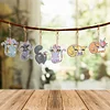 >SALE<6 PCS Double Sided Special Shape Diamond Painting Art Keychain Pendant (Cat)