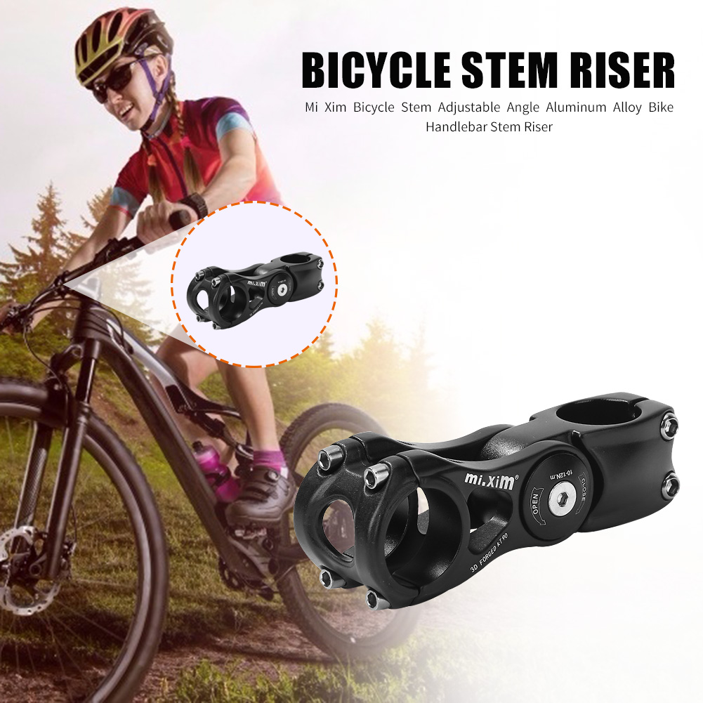 

Mi Xim Adjustable Bicycle Stem Aluminum Alloy Bike Handlebar Stem Riser, 28.6*31.8*110, 501 Original