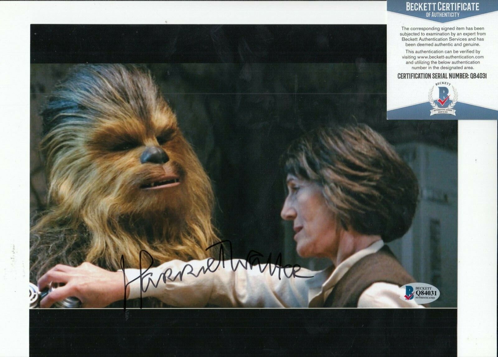 HARRIET WALTER signed (STAR WARS THE FORCE AWAKENS) 8X10 Photo Poster painting BAS BECKETT #4