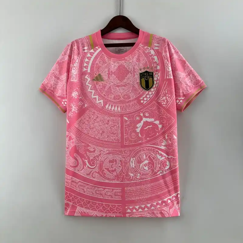2023 Italy Special Edition Pink Soccer Jersey