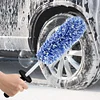 Car Cleaning Brush Tools Soft Tire Rim Cleaner Handheld for Auto Vehicle Washing