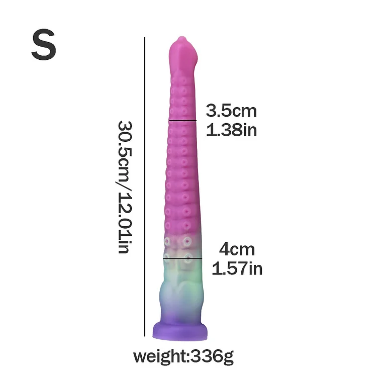 12-inch Tentacle Long Dildo Anal Plug With Suction Cup