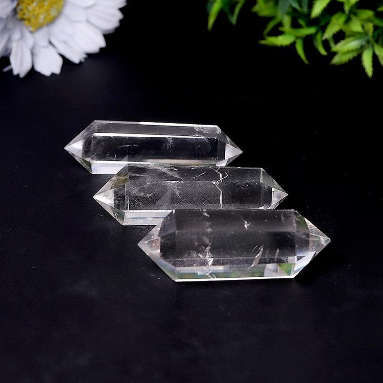 High Quality Natural Clear Quartz Double Terminated Towers Points Bulk