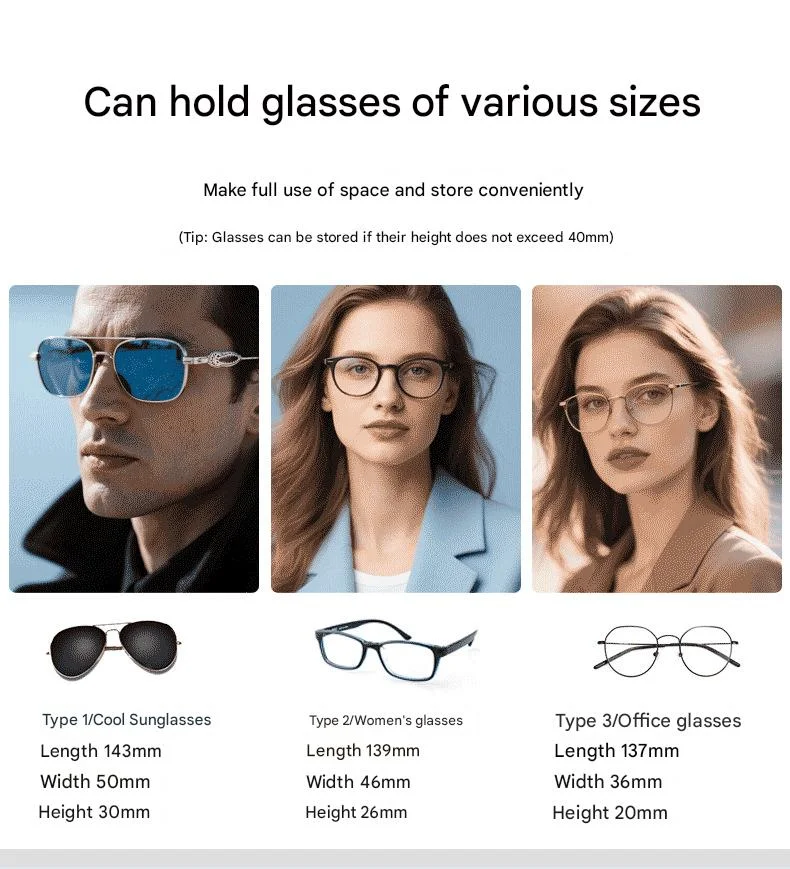 Automobile Visor General Sunglasses Glasses Box Car Multi-Function Note Storage Box