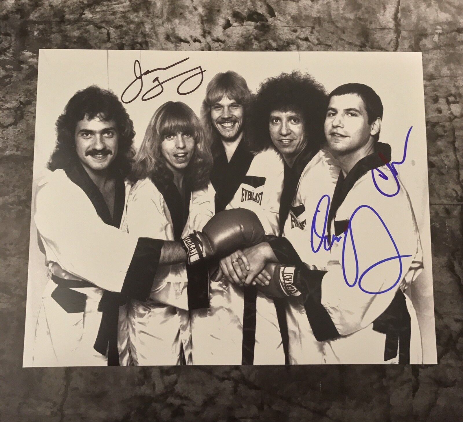 GFA Chuck Dennis DeYoung & James Young * STYX * Signed 11x14 Photo Poster painting PROOF S2 COA