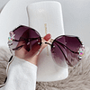 2024 Woman Rimless Diamond Sunglasses