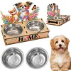 Bol en bois pour chien - 5d bricolage d&eacute;coration artisanale