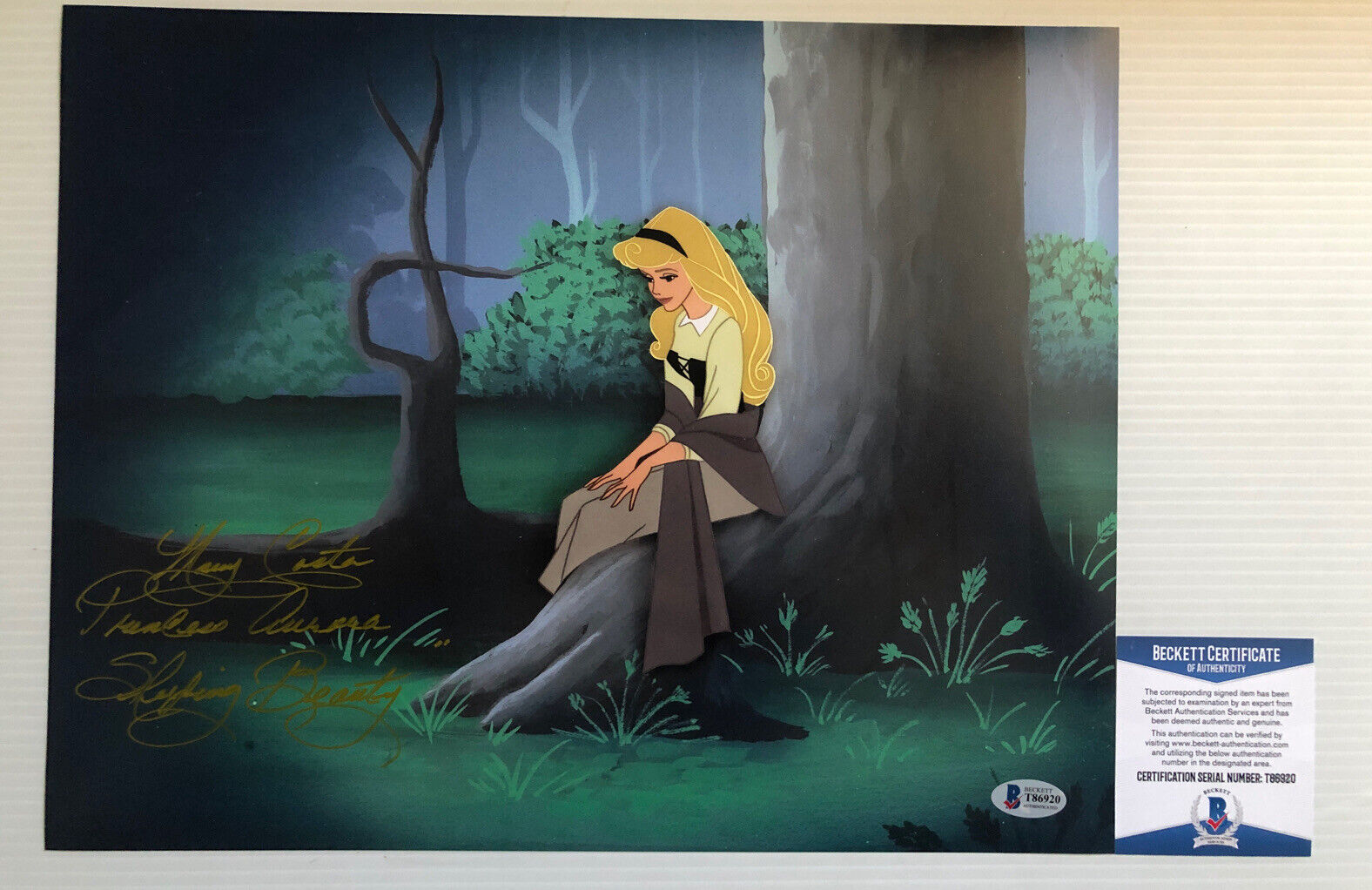 Mary Costa Signed Autographed 11x14 Photo Poster painting Sleeping Beauty Disney Beckett COA 3