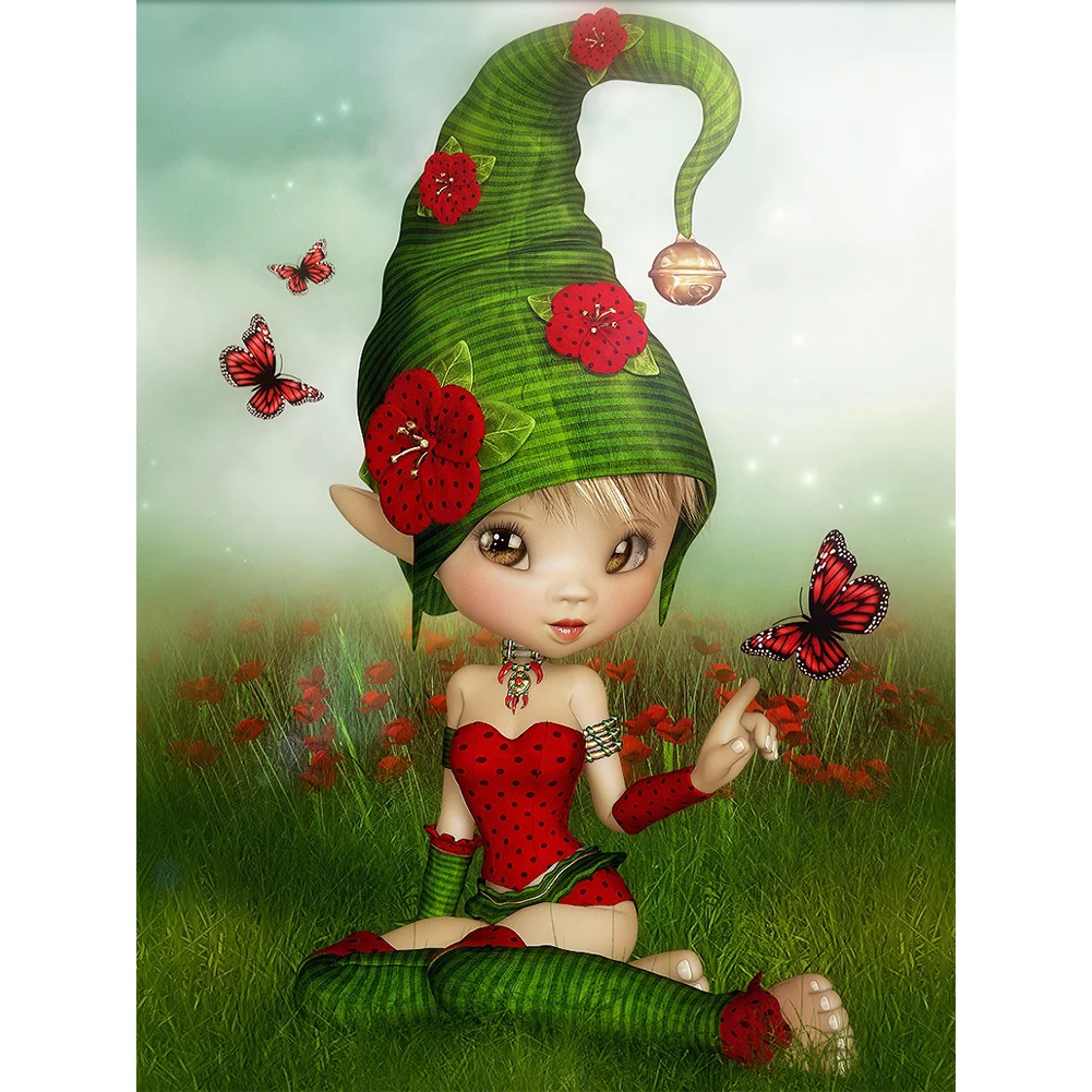 Diamond Painting - Full Round/Square Drill - Gothic Girl(30*40 - 50*60cm)