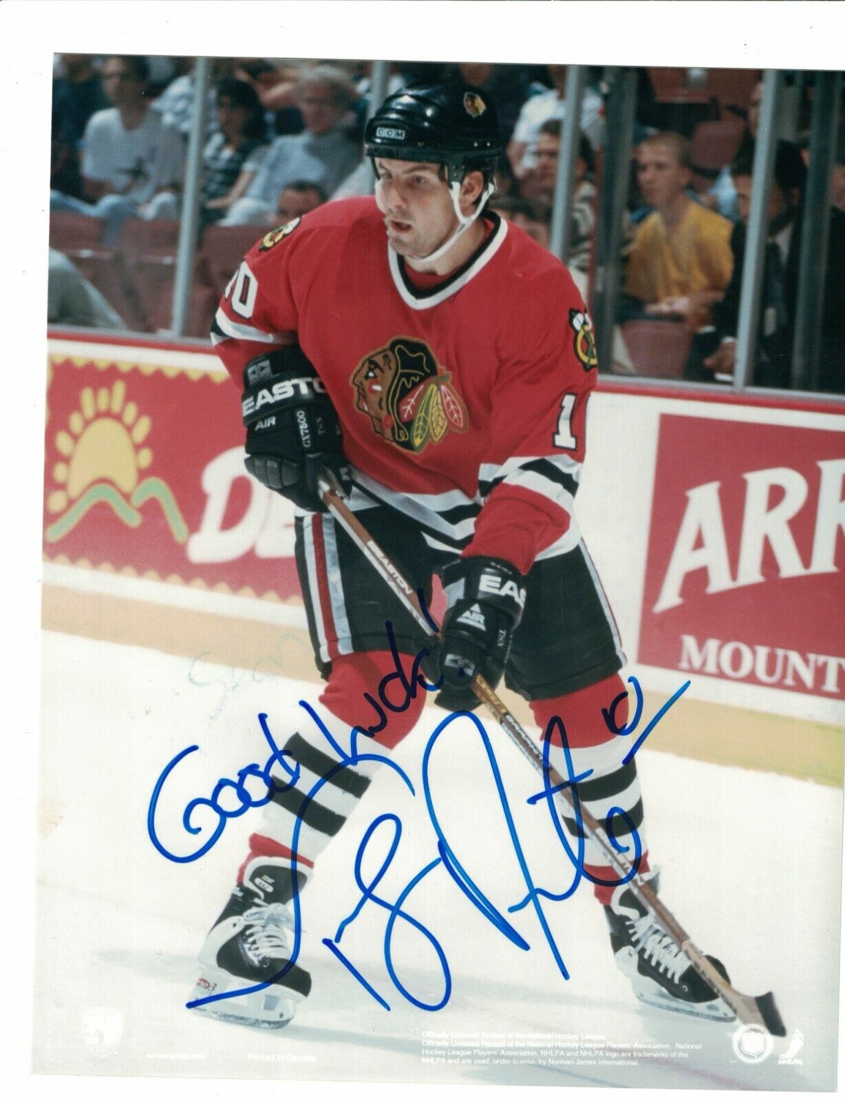 Tony Amonte Chicago Blackhawks Signed 8 x 10