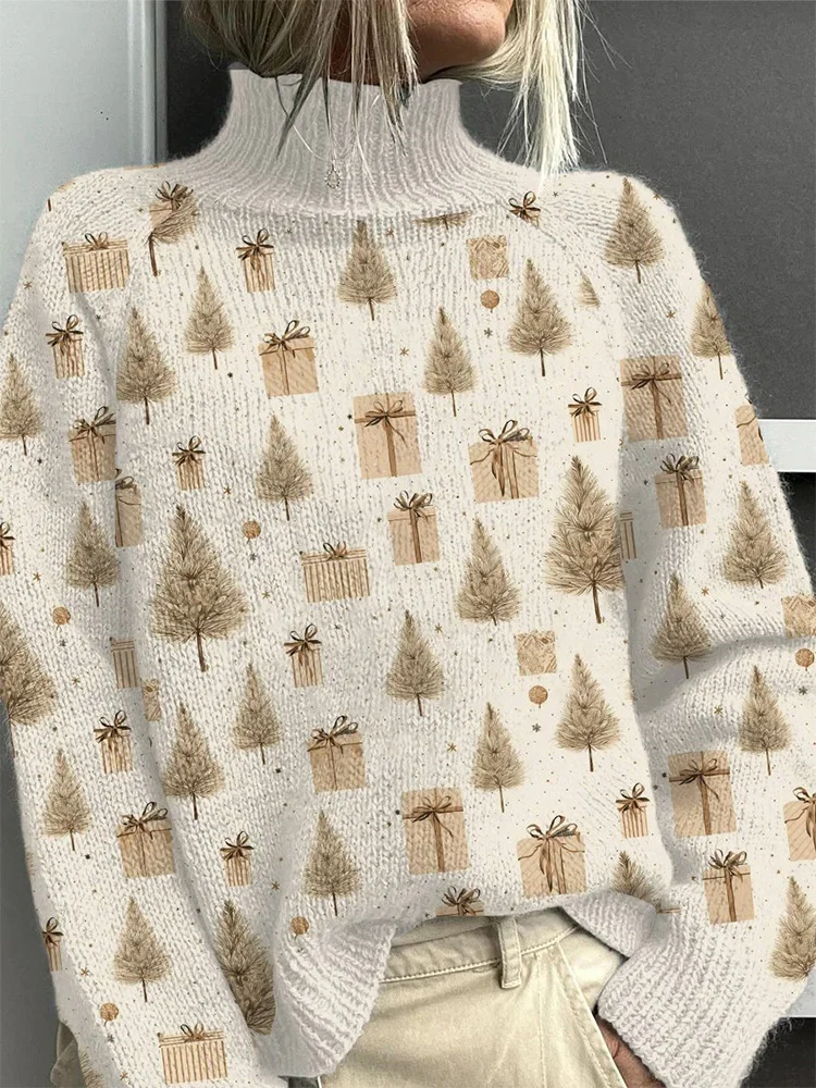 Women's Merry Christmas Casual Knitted Sweater