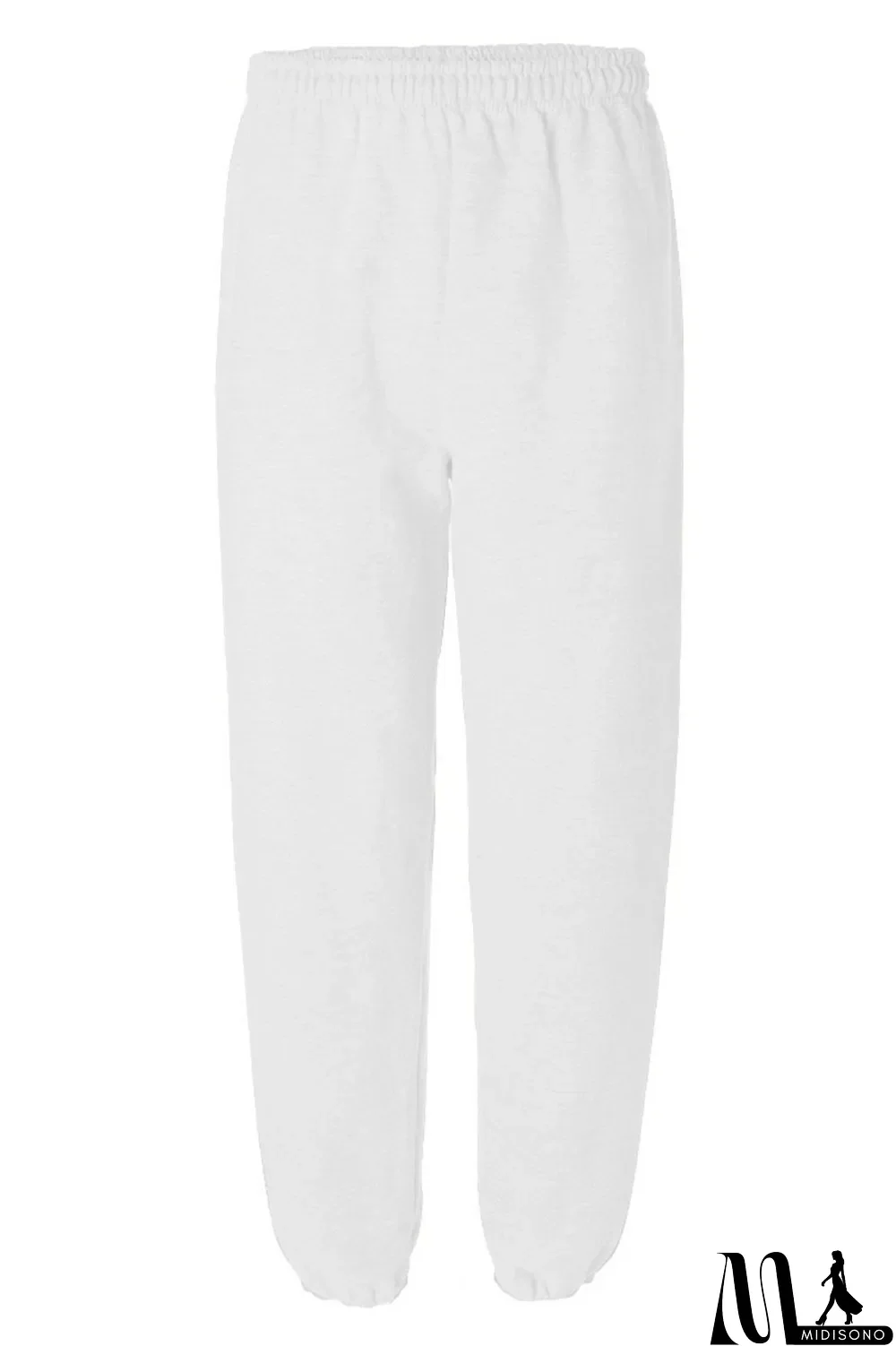 MidiSono - Army Green Casual Solid Split Joint Straight High Waist Solid Color Bottoms