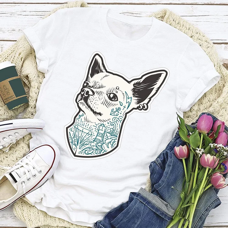Cute dog  T-shirt Tee - 02166-Annaletters