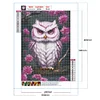 Diamond Painting-5D Full Round Drill  Owl