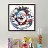 Winter Santa Claus-11CT Stamped Cross Stitch 40*40cm/15.75*15.75in tapestrymarket