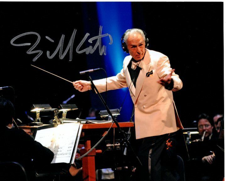 BILL CONTI signed autographed ROCKY MUSIC COMPOSER 8x10 Photo Poster painting