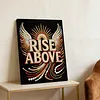 DIY Pearl Painting Rise Above for Home Wall Decor with Frame(30x40cm)