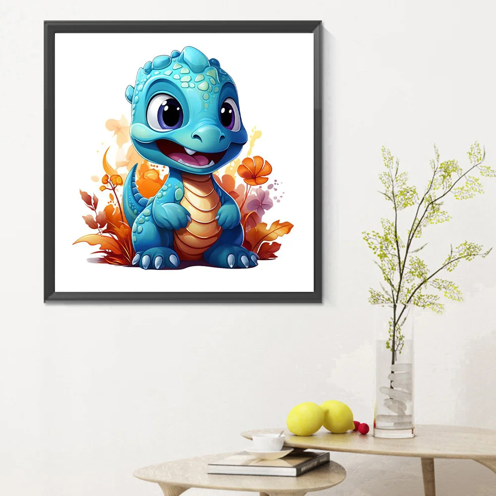 Full Round Diamond Painting 30*30cm - Little Dragon