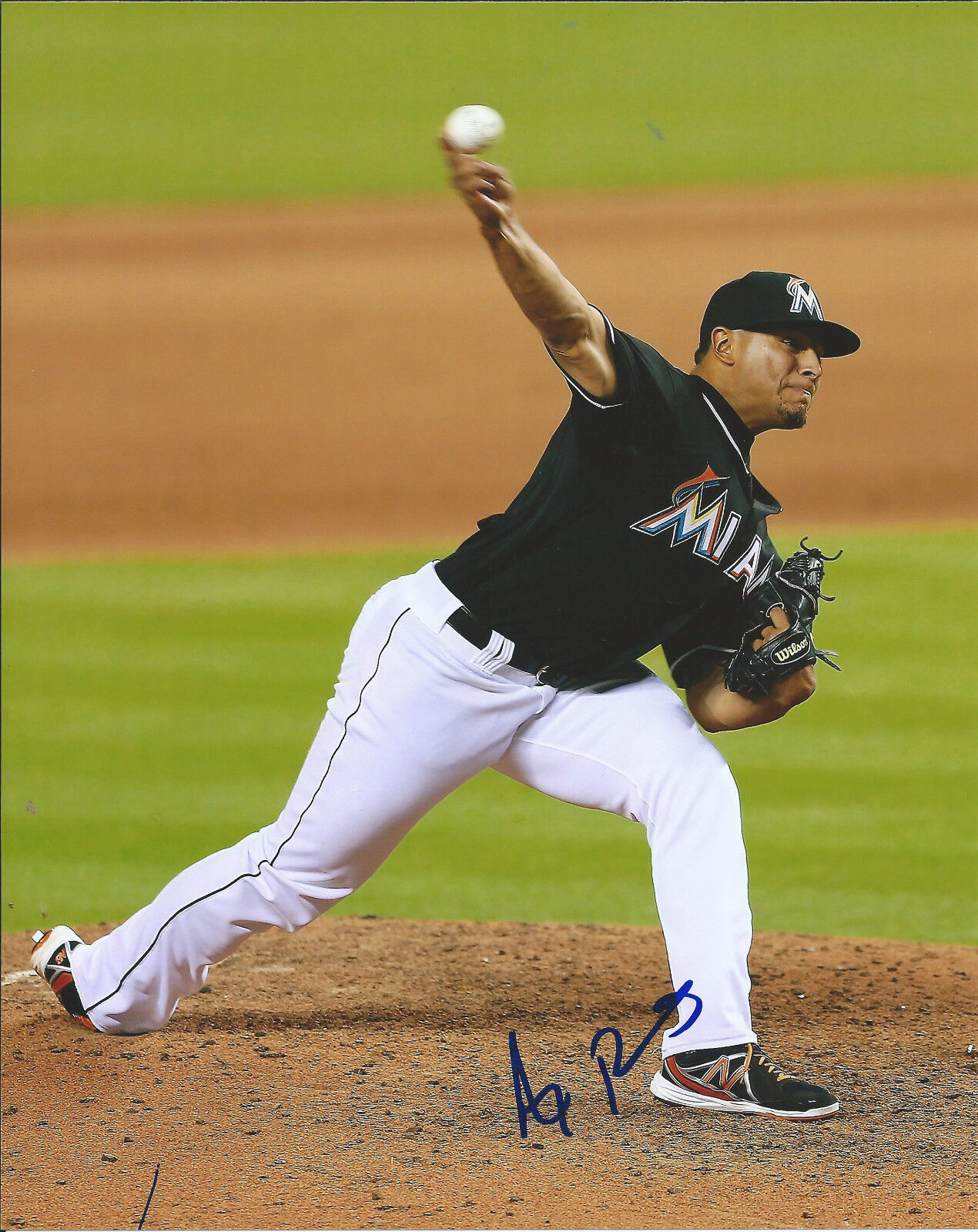 AJ RAMOS signed autographed MIAMI MARLINS 8x10 Photo Poster painting