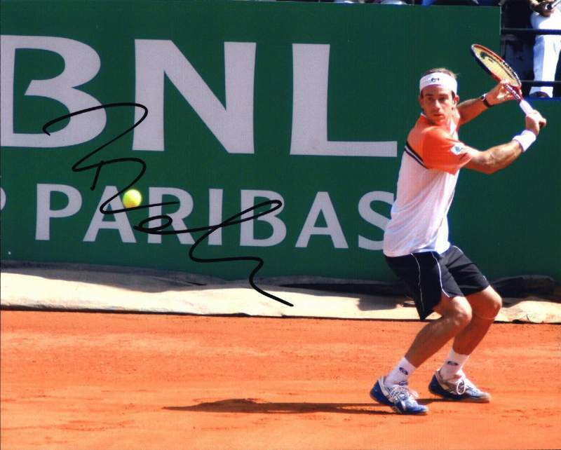 Filippo Volandri signed tennis 8x10 Photo Poster painting W/Certificate Autographed (A0003)