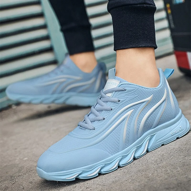 2021 Summer Light Weight Sneakers Men Fashion Flying Woven Mesh Breathable Sport Shoes Men Outdoor Comfortable Casual Shoes