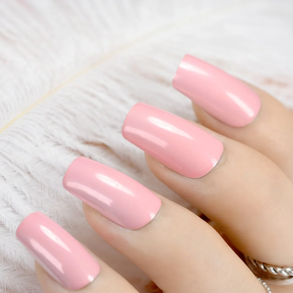 Shimmer Pure Silver Glitter French Nails Clear Spirit Flat Medium Acrylic Press On Nails Full Wraps including glue sticker-Nail Inspo