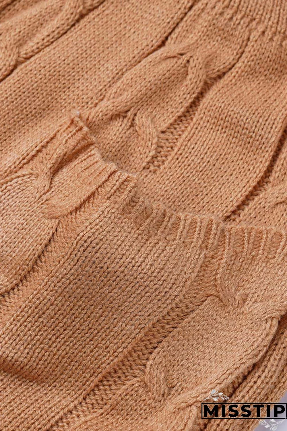 Apricot Fashion Casual Solid Patchwork O Neck Long Sleeve Two Pieces