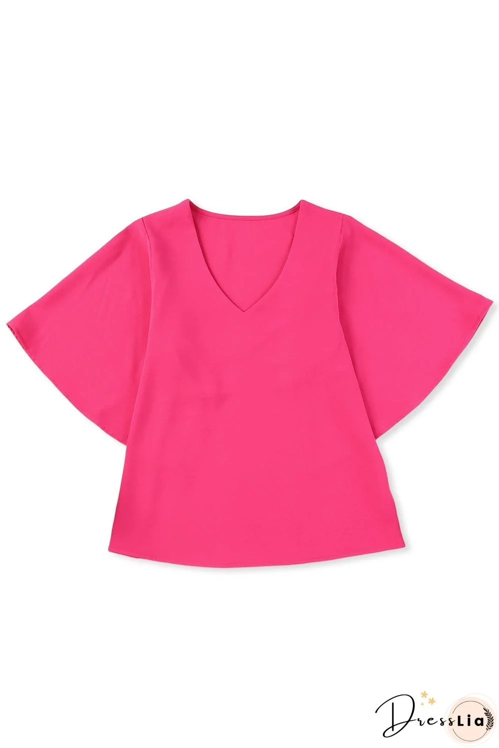 Casual V Neck Long Sleeve Shirt