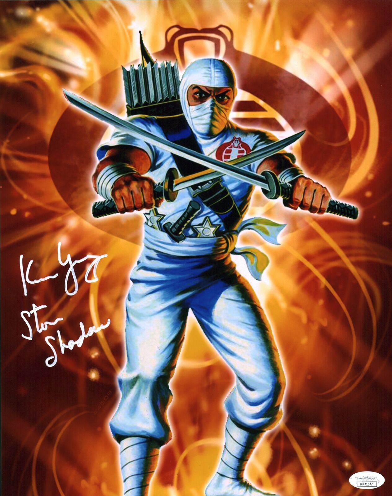 Keone Young G.I. Joe Storm Shadow 11x14 Photo Poster painting Poster Signed Autograph JSA COA