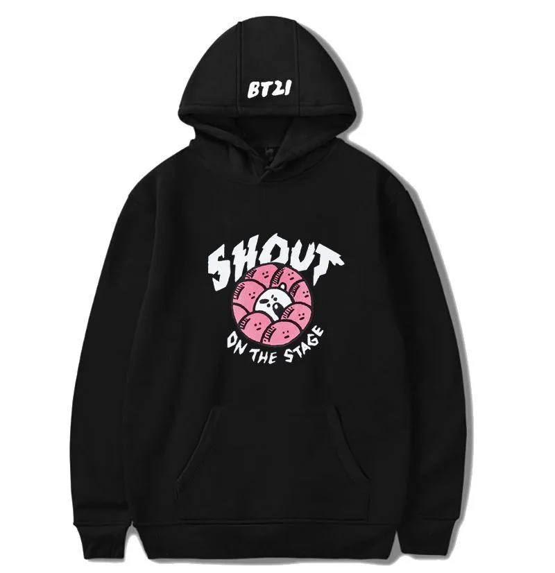 BT21 Cute Creative Print Hoodie