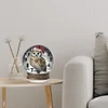 Christmas Crystal Ball Design 2D Flat Acrylic DIY Diamond Painting Clock Kit