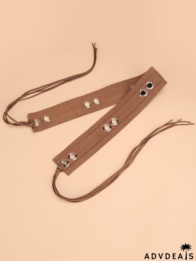 Eyelet Decor Belt