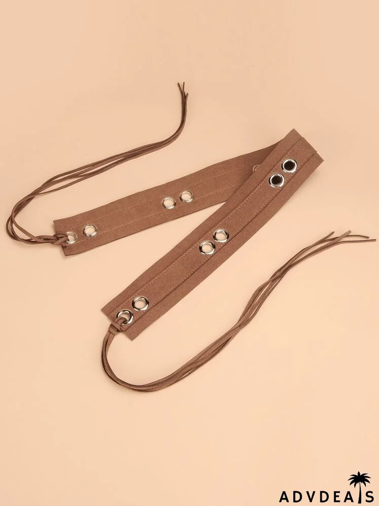 Eyelet Decor Belt