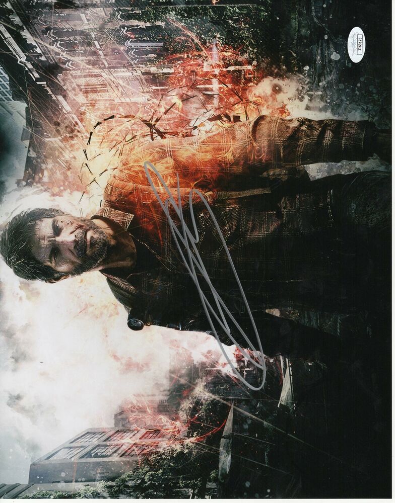 Troy Baker Autograph 11x14 Photo Poster painting The Last of Us Signed  3