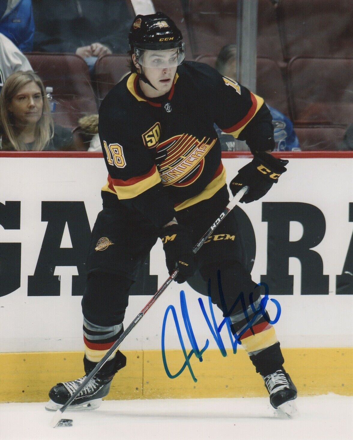 Vancouver Canucks Jake Virtanen Autographed Signed 8x10 NHL Photo Poster painting COA #16