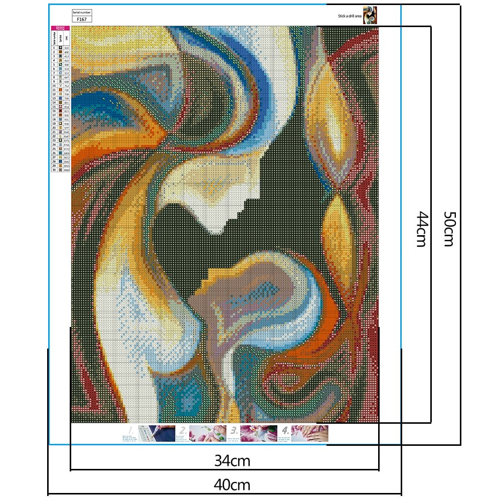 Abstract - Full Square Diamond Painting(40x50cm)