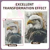 Kit de peinture en diamant Eagle full round drill DIY pour adultes offert 30x40cm