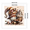 Coffee Gnome - 11CT Stamped Cross Stitch - 40*40cm