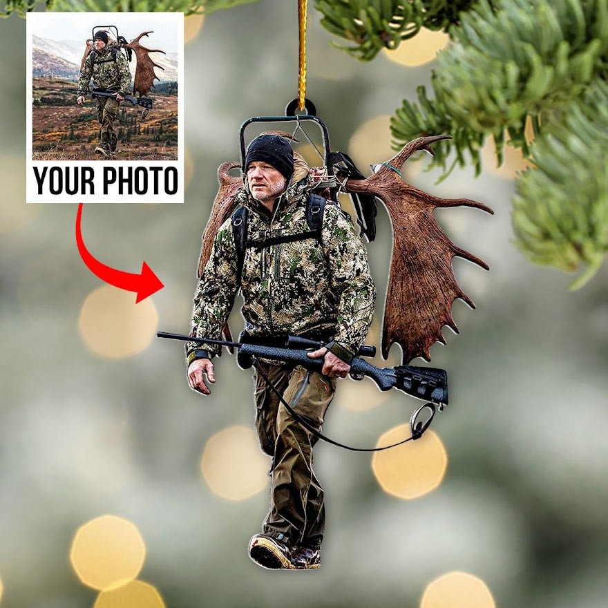 Hunting Personalized Image Ornament