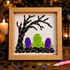 Tombstone Glass Mosaic DIY Craft Kit &ndash; Framed Halloween Wall Art