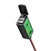 Waterproof 12V SAE to Dual USB Motorcycle Charger Adapter for Phone GPS