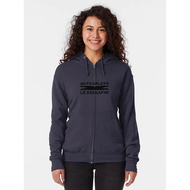 ユンジンLE SSERAFIM Zip-Up Hoodie (Black) ルセラフィム - kubau-kiel.de