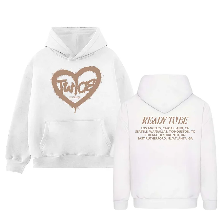 TWICE 5th World Tour READY TO BE US Heart Hoodie
