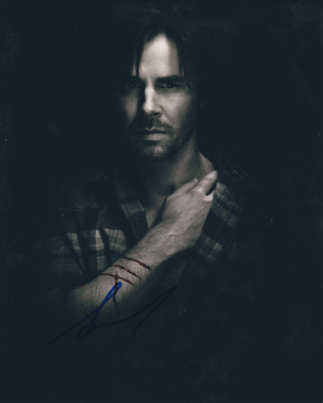 SAM TRAMMELL TRUE BLOOD AUTOGRAPHED Photo Poster painting SIGNED 8X10 #6 SAM MERLOTTE