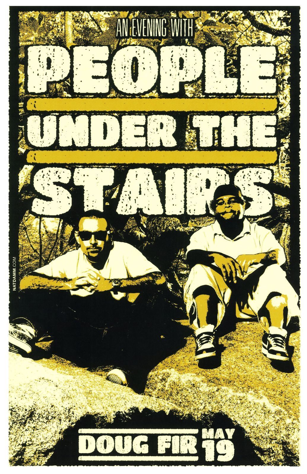 PEOPLE UNDER THE STAIRS 2014 POSTER Gig Portland Oregon Concert