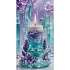 Glass Candle Flower-11CT Stamped Cross Stitch 40*70cm (Big Size) tapestrymarket